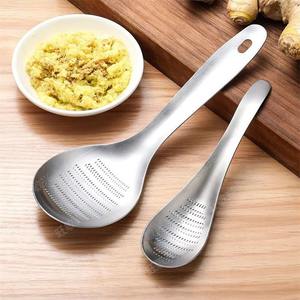 Râpe à gingembre, wasabi et moutarde en acier inoxydable miniature en forme de cuillère avec logo personnalisé et broyeur à pâte d'ail <span class=keywords><strong>pour</strong></span> purée de <span class=keywords><strong>carottes</strong></span> - Product Image 3