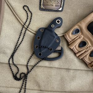 黒小型G10ハンドル屋外サバイバルミニネックレスネックポケットナイフKydexシース付き - Product Image 4