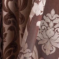 Rouleau de tissu imprimé floral de haute qualité pour rideaux, idéal pour salon, chambre et usage domestique, vente en gros de textiles de rideaux