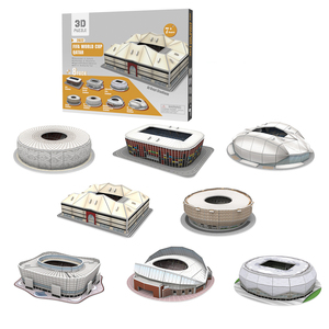 Regalo <span class=keywords><strong>de</strong></span> Recuerdo, 8 Modelos Surtidos, Rompecabezas 3D <span class=keywords><strong>de</strong></span> Papel EPS <span class=keywords><strong>de</strong></span> Estadio <span class=keywords><strong>de</strong></span> Fútbol - Product Image 1