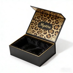 Custom Logo Black Luxury Rigid <b>Magnetic</b> Gift <b>Box</b> with Foam Insert for Clothing Gift Packaging - Product Image 1