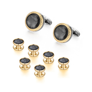 Set di 8 <span class=keywords><strong>Gemelli</strong></span> di Alta Qualità per Uomo, Set di <span class=keywords><strong>Gemelli</strong></span> e Bottoni per <span class=keywords><strong>Camicia</strong></span> da Smoking, Regalo di Nozze, <span class=keywords><strong>Gemelli</strong></span> alla Moda per <span class=keywords><strong>Camicia</strong></span> - Product Image 3