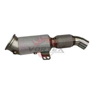 Tubo de Escape de Alto Flujo Vortex de Acero Inoxidable 304 con Catalizador y Protector Térmico para B58 3.0T M340i M240i G20 G42 2019-2025 - Product Image 1