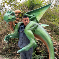 Marionnette de dragon animatronique faite à la main pour les défilés, les spectacles de rue et les activités des parcs d'attractions