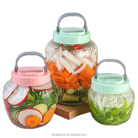 Bocal en verre pour cornichons avec bouchon à vis, hermétique, pour usage domestique, bocal de conservation épaissi de qualité alimentaire avec diffuseur à roseaux