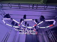 Lampe de levage LED à tube cinétique pour treuil de levage dmx