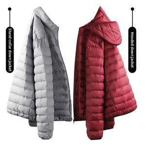 Doudounes légères et chaudes pour hommes Mode deux styles Vestes d'hiver pour hommes avec et sans capuche - Product Image 3