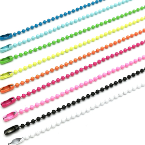 Thép Không Gỉ Bóng Chuỗi Hạt Với Kết Nối Phù Hợp <span class=keywords><strong>2.4</strong></span> Mm Dia Bóng Chuỗi Cho Treo Giáng Sinh Trang Trí Đồ Trang Sức Phát Hiện - Product Image 1