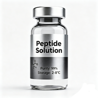 Flacons en verre personnalisés avec logo 3ml/10ml et étiquettes imprimées, bouteilles médicales OEM pour le stockage de poudre lyophilisée de peptides