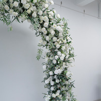 Arco de Boda Artificial Blanco Estilo Europeo, Decoración Floral, Estructura Pre-fabricada, Arreglos Florales, Fondo para Escenario, Ceremonia