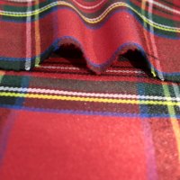 Scottish Red Check Plaid Stoff Garn gefärbtes Polyester für Schuluniformen Jungen Mädchen Kleidung Gewebte Technik für Anzüge Kleidungs stücke