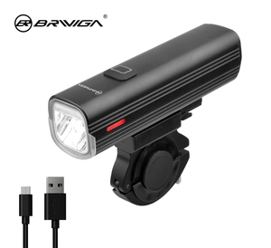 BRIVIGA Ensemble de feux de vélo puissants étanches avec charge USB-C, 1000LM à l'avant et 70LM à l'arrière, avec batterie externe - Product Image 2