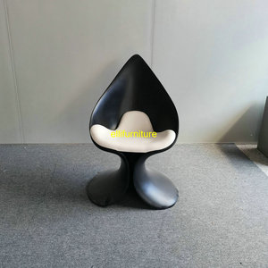 Meubles de maison chaise <span class=keywords><strong>calla</strong></span> en fibre de verre banquet chaise en cuir blanc fauteuil en tissu de velours rouge chaises de salon de luxe - Product Image 4