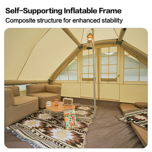 Mobi Garden Grande tente de <span class=keywords><strong>camping</strong></span> gonflable de style maison OREILLE PERCHÉE 260 Abri extérieur spacieux et étanche léger - Product Image 3