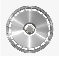 Jantes forgées sur mesure monobloc style Big Dish pour voitures de luxe VIP, 17 18 19 20 21 22 pouces, jeu de jantes en alliage d'aluminium poli argenté