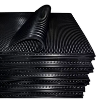 Tapis de sol emboîtable en caoutchouc de qualité supérieure pour boxes de vaches et de chevaux, rampes de remorque d'écurie