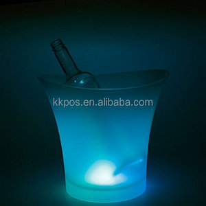 Rétro Champagne Vin LED Seau À Glace 5L Grande Capacité Refroidisseur De Vin Led Étanche avec Changement De Couleurs pour Gage Routes - Product Image 6