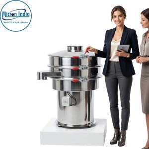 Machine de criblage numérique automatique de qualité alimentaire Micron India avec composants PLC et garantie de 2 ans pour poudres industrielles et papier - Product Image 1