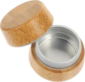 Empty Glass Jar 200g 100g 50g 30g 15g with Aluminium and <b>Bamboo</b> Wood Lid for Skin Care Cream Cosmetic - Product Image 2