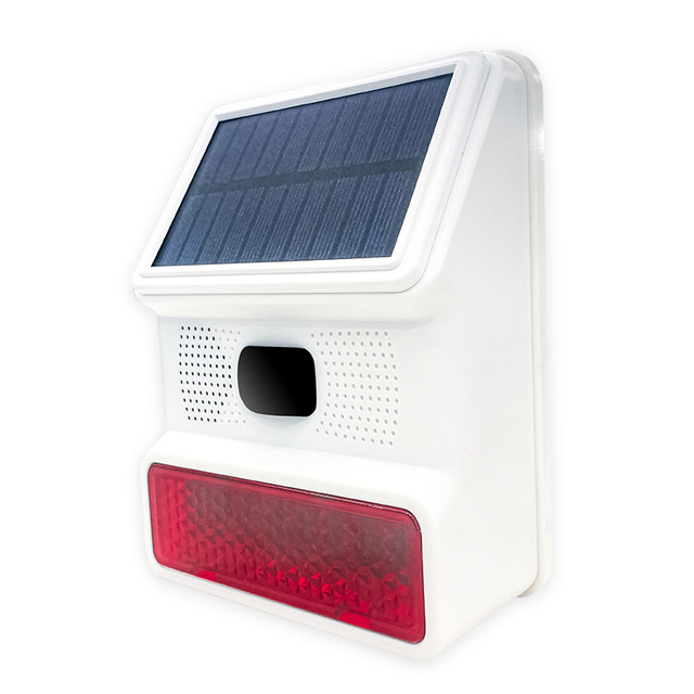 Wireless Solar Powered 433Mhz Ev.1527 Outdoor Waterproof Strobe Siren Alarm