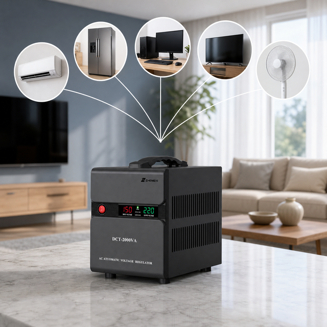Factory Price AVR 1000VA 2000VA 3000VA Automatic Single Phase AC 220V Voltage Stabilizer Home Use Voltage Regulator