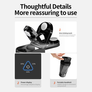 700ML 360Watt 6000MAH IPX7 Waterproof Portable USB Electric Juicer & Smoothie Blender Self-Cleaning Wireless Handheld Juicer Cup - Product Image 2