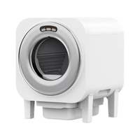 Litière automatique intelligente pour chat, grande capacité 70L, contrôle par application, système d'air frais, désodorisation UV, toilette sécurisée pour chat - Meilleures ventes