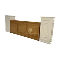 Table haute de bar style farmhouse avec plateau en MDF finition vieillie moderne et pieds en métal noir robuste