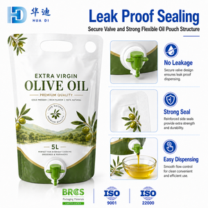Bolsa Personalizada para Bebidas, Vino y Agua de 3L, 5L y 10L con Asa de Transporte, <span class=keywords><strong>Película</strong></span> Transparente de PE para Marcas de Aceite de Oliva - Product Image 2