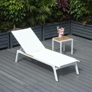 Chaise longue moderne en aluminium pour l'extérieur, réglable, pour piscine d'hôtel - Product Image 5