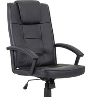 Chaise de bureau médicale à soutien lombaire pivotant à dossier haut en cuir noir simple YMC-019 de chaise en cuir de bureau et de direction en gros