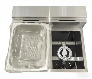 LPG Gas Deep <b>Fryer</b> for Chicken Meat and Potato Chips 12L Stainless Steel <b>Fryer</b> with 1 Tank 2 Basket Food Processing Machinery - Product Image 5