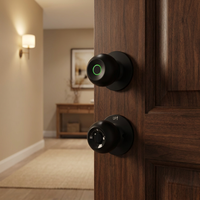 Serrure Intelligente à Bouton Tuya – Serrure de Porte Numérique Compatible avec Mot de Passe, Serrure Électronique Intelligente pour Chambre, Option de Stockage de Données Cloud