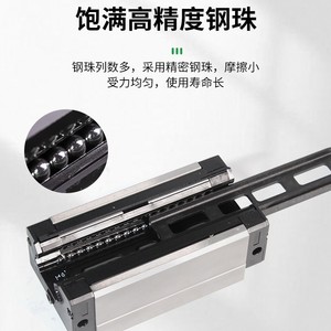บล็อกนำทางเชิงเส้น HGW25 วัสดุ S55C แบบลูกปืนสองแถว ประเภท P ระดับความแม่นยำสูง - Product Image 3