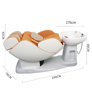 Sillón de Masaje Eléctrico para Salón de Belleza - Estación de Lavado de Cabello Reclinable con Giro de 360° °   Rotación - Product Image 6