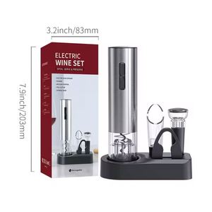 Fabricant professionnel d'ouvre-bouteilles électriques en acier inoxydable, ensemble d'ouvre-bouteilles à vin avec logo personnalisé - Product Image 2