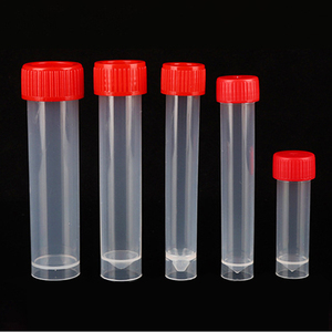 Disposable <b>Plastic</b> Lab Sampling Tubes 5Ml 7Ml 10Ml With Red Cap For Sample <b>Storage</b> - Product Image 3