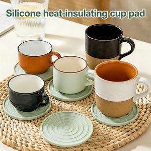 Tapis isolant thermique en silicone de qualité alimentaire en gros, en stock et très demandé. Motifs décoratifs sur la surface du dessous de verre de bureau - Product Image 1