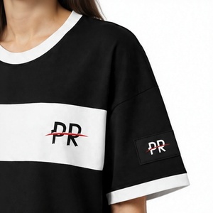 Camiseta de Verano para Mujer, 220g, Casual, de Algodón Grueso, con Serigrafía Personalizada, Colores y Tallas a Medida, Venta al Por Mayor OEM - Product Image 5
