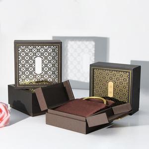 Articles très demandés : Boîte à bijoux rétro chinoise de qualité supérieure, boîte à bijoux personnalisée avec logo doré, support de vente en gros, boîte à bijoux pour bracelets. - Product Image 3