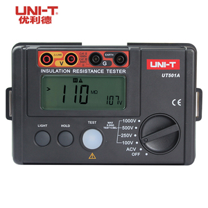 UNI-T UT501A Medidor de Resistencia de Aislamiento Digital de 1000V, Probador de Tierra de Alta Precisión (0.05%+2), Medición Automática - Product Image 4