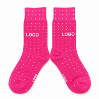 Chaussettes imprimées colorées personnalisées OEM à faible MOQ, chaussettes de créateur avec logo et motif pour usage décontracté, cadeau, mode