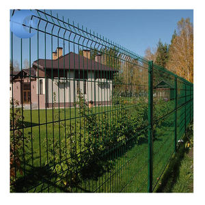 รั้วแผงโค้ง3D รูปตัววี3D รั้วลวดโค้งงอสังกะสี3D แผงรั้วลวด - Product Image 3