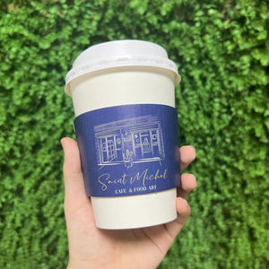 Al pacchetto USA CA EU Logo personalizzato riciclabile carta Kraft portabicchieri in cartone ondulato da asporto USA e getta manicotto per caffè - Product Image 4