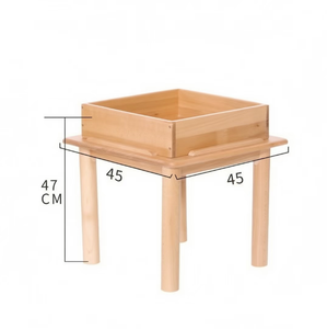 Tavolo Sensoriale in Legno Montessori per Bambini, Tavolo da Gioco con Sabbia <span class=keywords><strong>e</strong></span> Fagioli, Arredamento Prescolare in Legno - Product Image 5