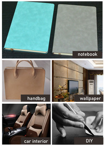 หนังกลับเทียม PU ขนาด 50*68 ซม., 50*136 ซม., 75*136 ซม. แบบม้วน สองสี สำหรับงาน DIY กระเป๋า รองเท้า เก้าอี้ งานฝีมือ - Product Image 6