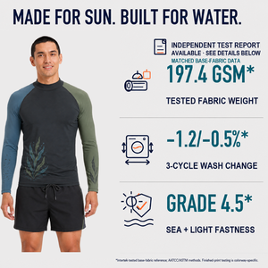 Maglietta Rash Guard Personalizzata da Uomo a Maniche Lunghe con Stampa Digitale UPF 50 Resistente al Cloro in Nylon Piccolo MOQ per Surf e Spiaggia - Product Image 1