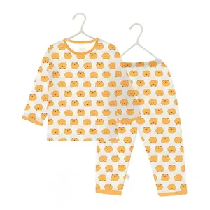 Bulk Wholesale Custom Pajama Set Kids Pajamas Summer Bamboo Pajamas Kids 2 Piece