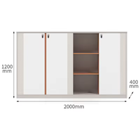 Archivador de Madera Moderno y Pequeño con Cerradura, Gran Capacidad y Diseño Duradero, Almacenamiento para Oficina en Casa y Taller