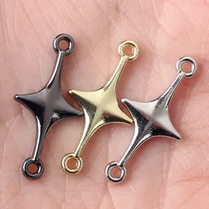 Zinc Alloy Star Cross Pendant Charms Connector For DIY Handmade Necklace Earrings Bracelet Jewelry Accessories